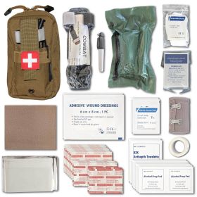 Field First Aid Kit (Ifak); 44 Piece (Color: Tan)