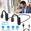 V5.1 Wireless Bone Conduction Headphone Open Ear Sports Wireless Headset W/ Mic Ipx5 Sweatproof