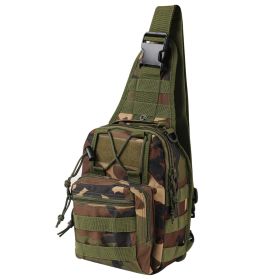 Shoulder Sling Tactical Backpack (Color: Jungle Camouflage)