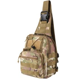 Shoulder Sling Tactical Backpack (Color: CP Camouflage)