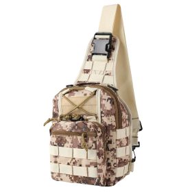 Shoulder Sling Tactical Backpack (Color: Desert Digital)