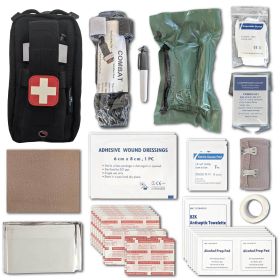 Field First Aid Kit (Ifak); 44 Piece (Color: Black)