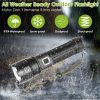 50,000Lm Led Flashlight; Rechargeable