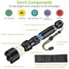 50,000Lm Led Flashlight; Rechargeable